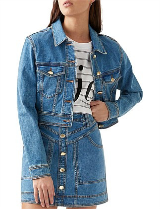 Coda Denim Cropped Jacket | David Jones (Australia & New Zealand)