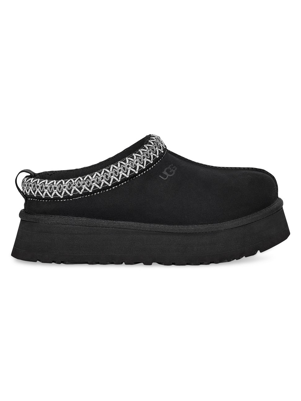 Women's Tazz Suede Platform Slippers - Black - Size 6 | Saks Fifth Avenue