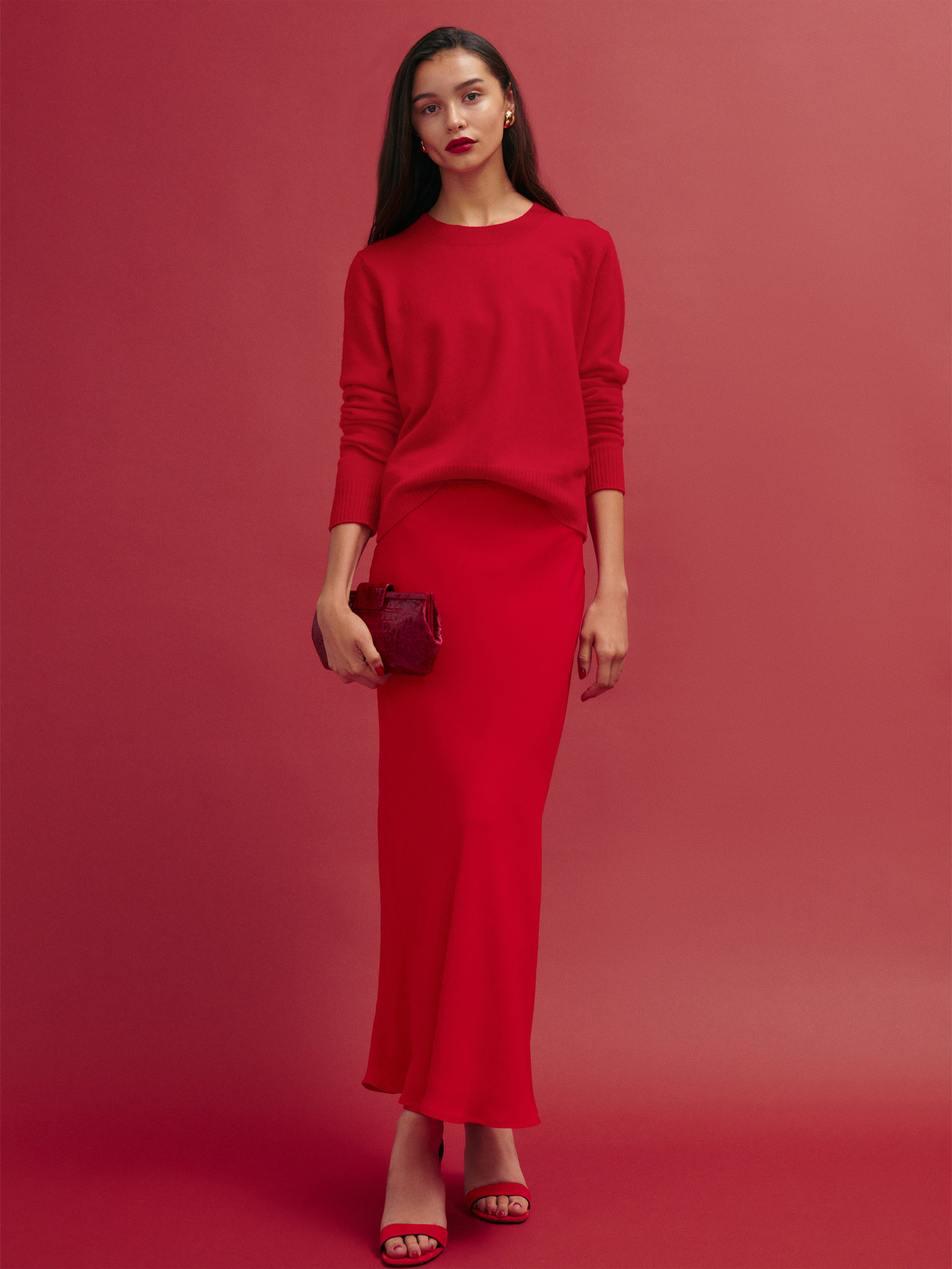 Dana Cashmere Crew Sweater | Reformation (Global)