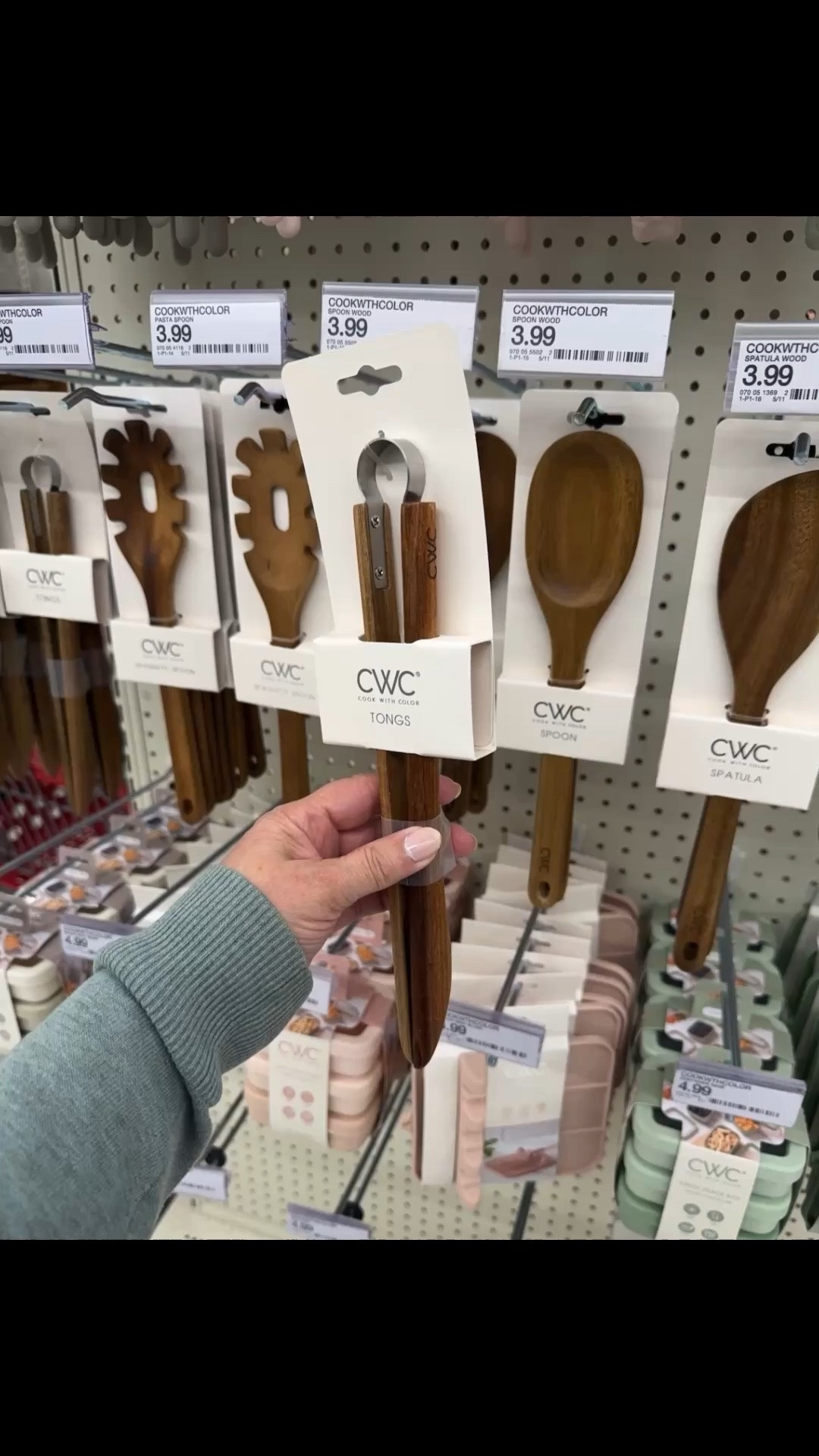 New wooden cooking utensils at Target are priced great at only $3.99
