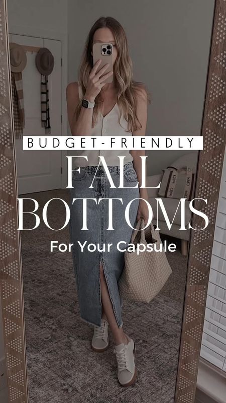 Fall bottoms for your capsule- ranging from skirts to power soft pants to workwear jeans  

#LTKSeasonal #LTKstyletip #LTKfindsunder50