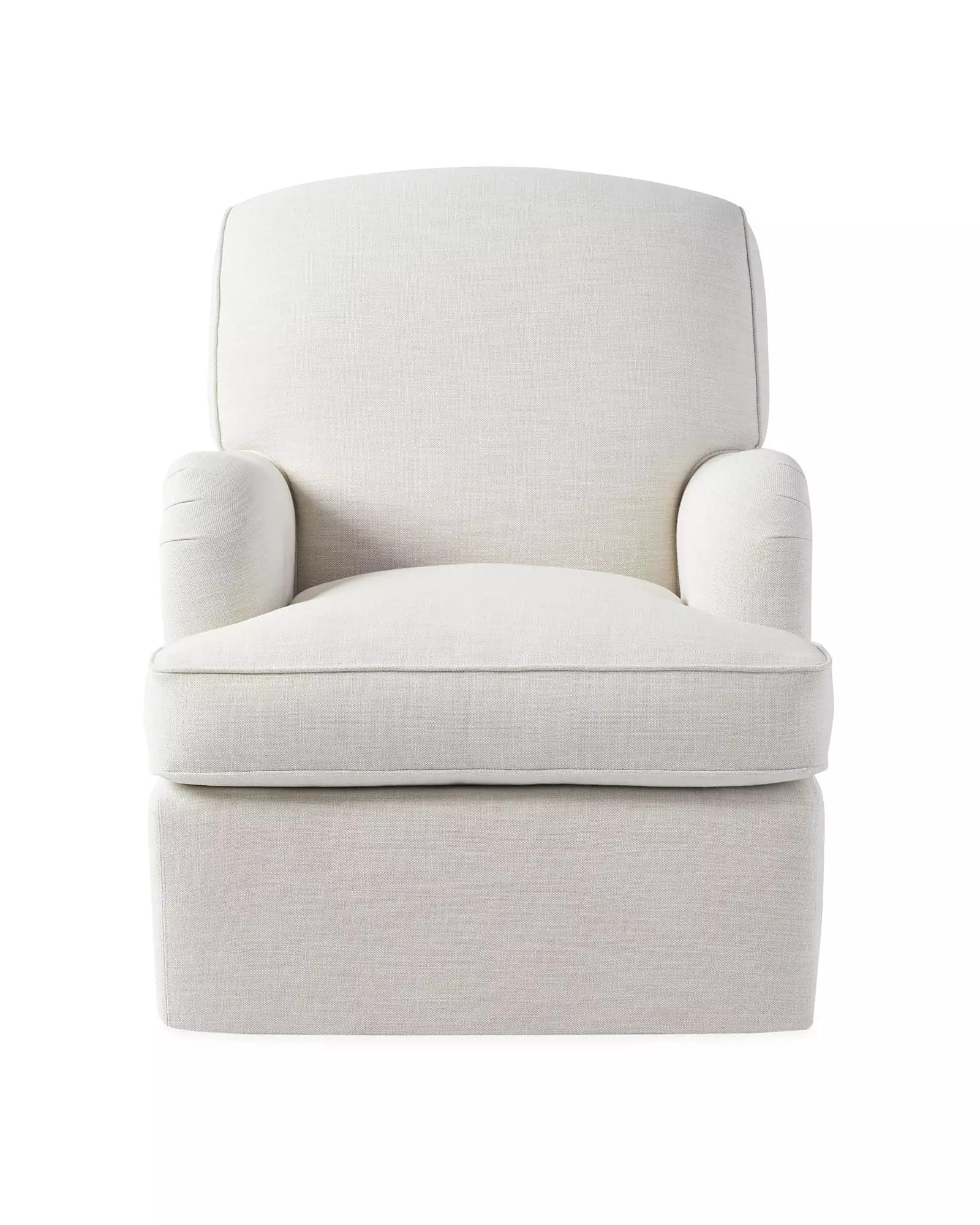 Miramar English Roll Arm Swivel Glider | Serena and Lily