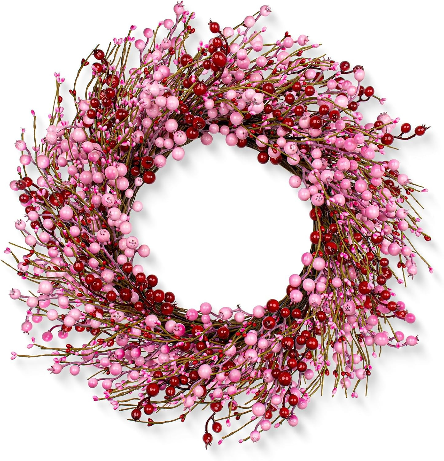 Valentines Day Wreath 22 Inch Valentines Day Wreaths for Front Door Artificial Valentine’s Day ... | Amazon (US)