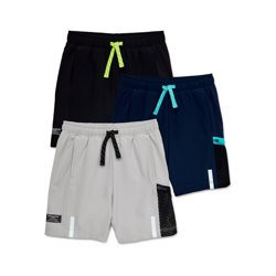 Athletic Works Toddler Boy Athletic Shorts, 3-Pack, Sizes 12 Months-5T | Walmart (US)