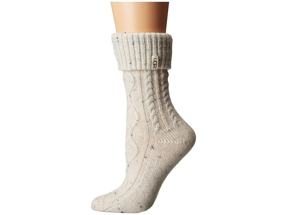 UGG Sienna Short Rainboot Socks (Cream) Women's Knee High Socks Shoes | Zappos