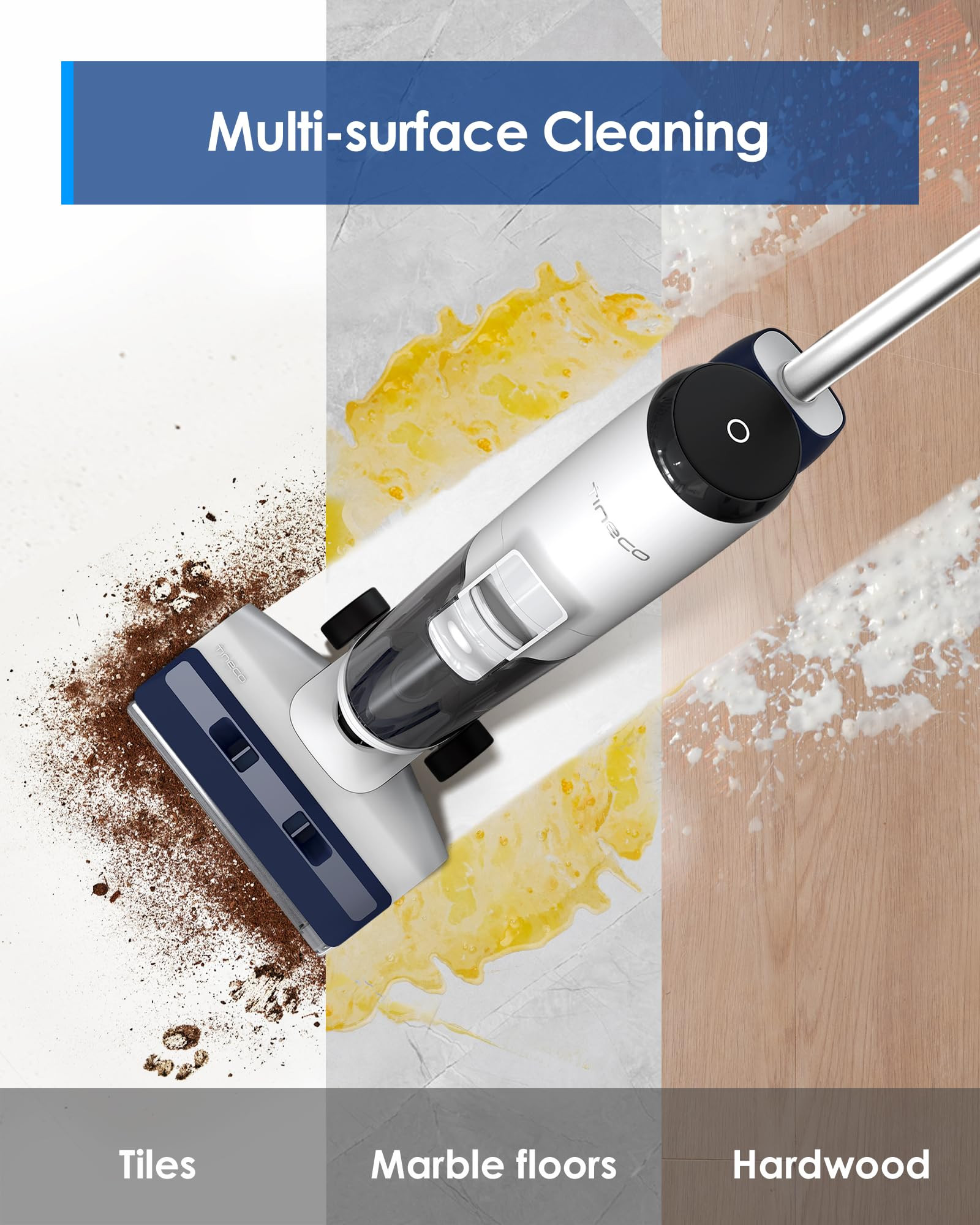 Tineco iFLOOR 5 Breeze Complete Wet Dry Vacuum Cordless Floor Washer, One-Step Cleaning for Hard ... | Amazon (US)