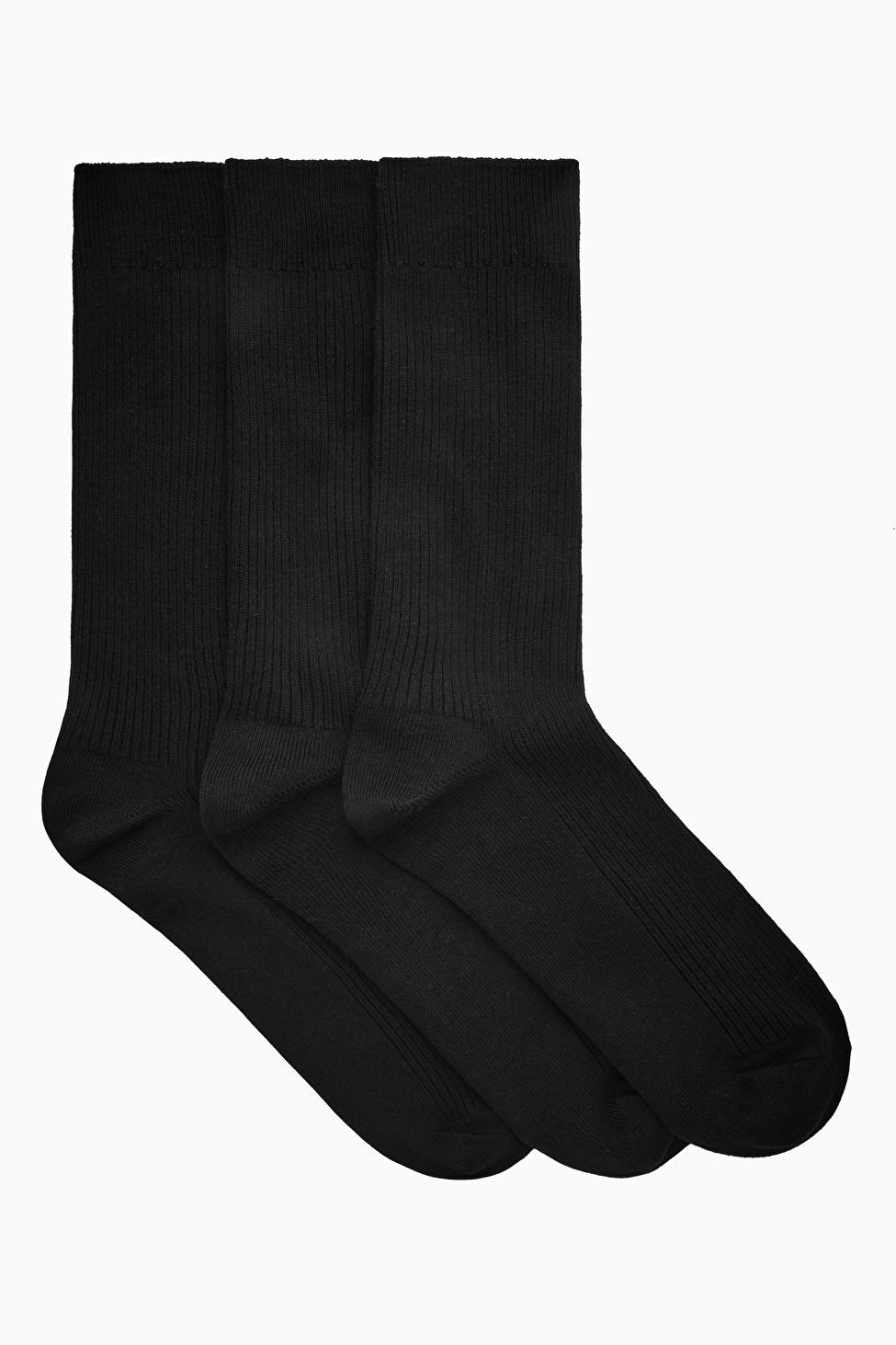 3ER-PACK GERIPPTE SOCKEN - SCHWARZ - Socks - COS | COS (EU)