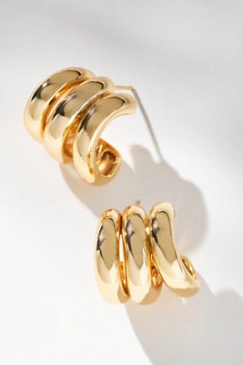 Triple Loop Huggie Earrings | Anthropologie (US)