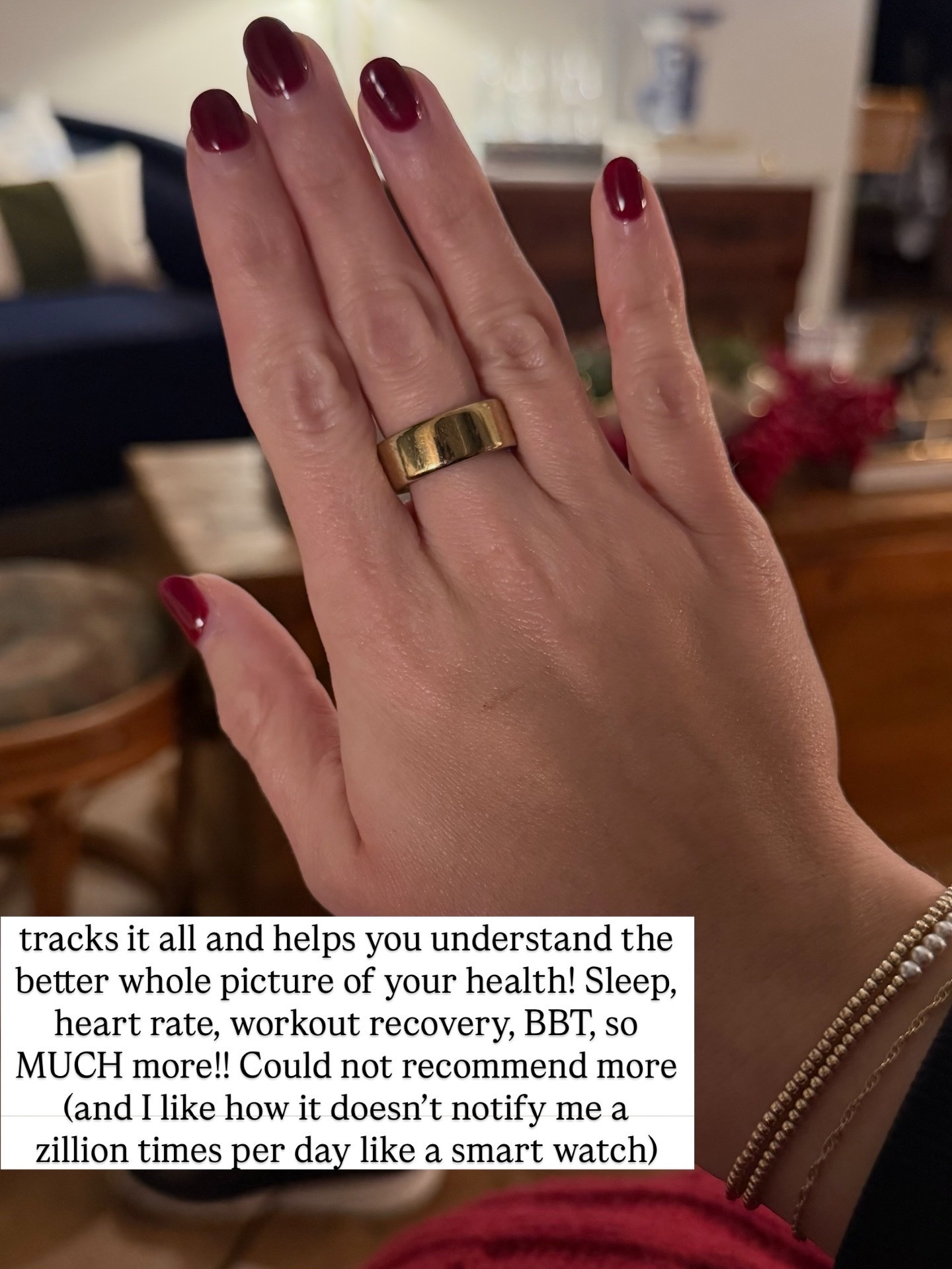 My top tried & true Beauty products of 2025 that I use daily or weekly - and health IS beauty! ❤️
Oura Ring: tracks it all and helps you understand the better whole picture of your health! Sleep, heart rate, workout recovery, BBT, so MUCH more!! Could not recommend more (and I like how it doesn’t notify me a zillion times per day like a smart watch) 


#LTKBeauty #LTKActive #LTKselfcare