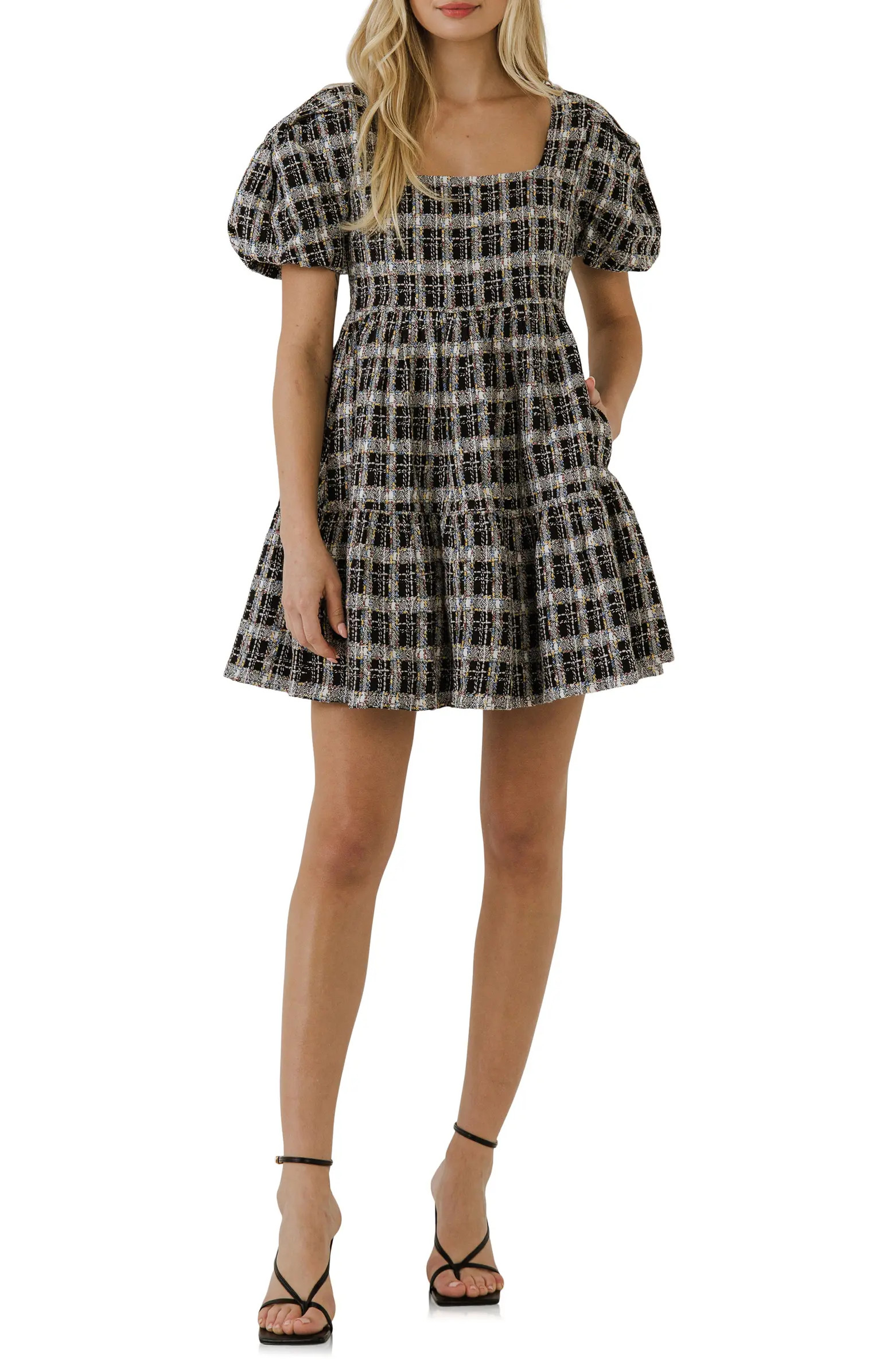 English Factory Tweed Minidress | Nordstrom | Nordstrom