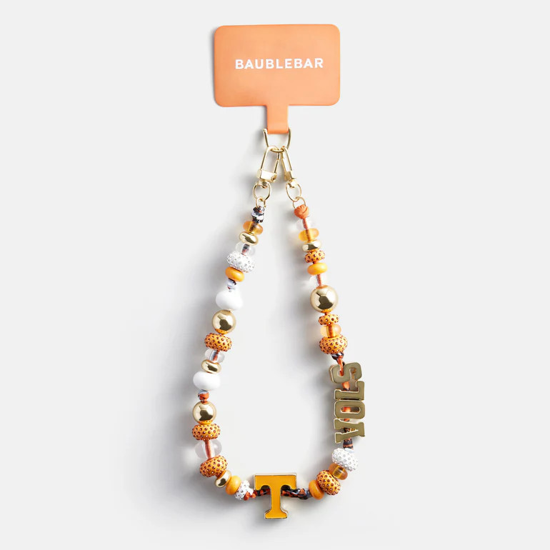 University of Tennessee Beaded Bandana Phone Charm - University of Ten | BaubleBar