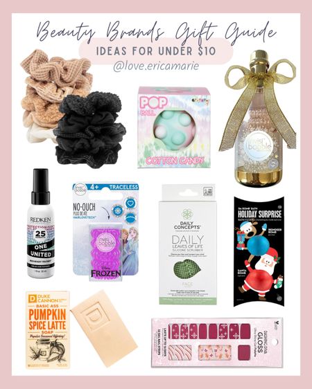 Under $10 Gift Ideas on Beauty Brands! #stockingstufferideas #giftideasforher #beauty #holidaygiftguide #smallgiftideas

#LTKunder50 #LTKbeauty #LTKHoliday