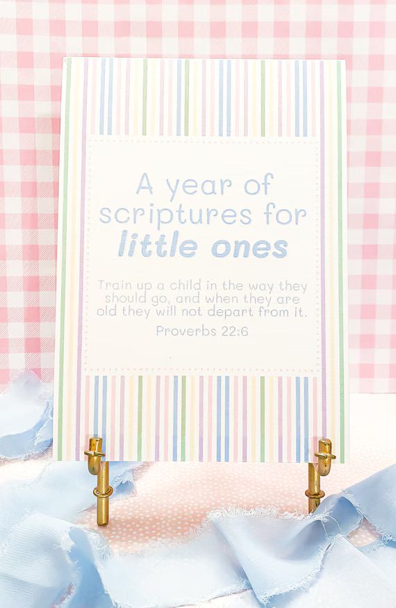 Year of Scriptures for Little Ones / Children Scripture / | Etsy | Etsy (US)