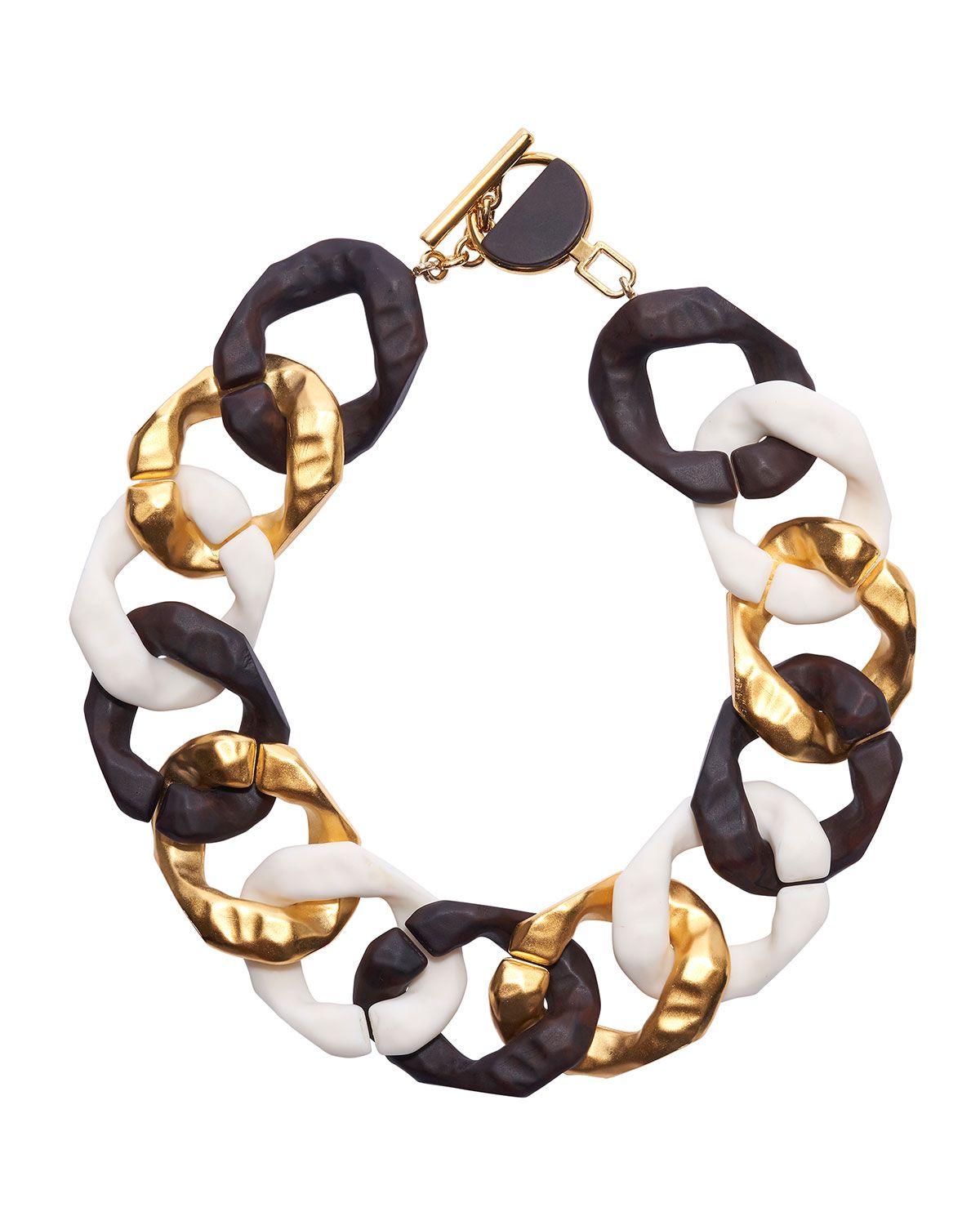Mixed Media Wide Chain Necklace | Neiman Marcus