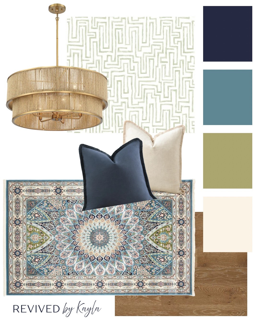 Blue and green modern boho home decor mood board 🪴 

#homedecor #wayfair #livingroom #bedroom #inspo #inspiration #home #moodboard 

#LTKHome #LTKFindsUnder50 #LTKFindsUnder100