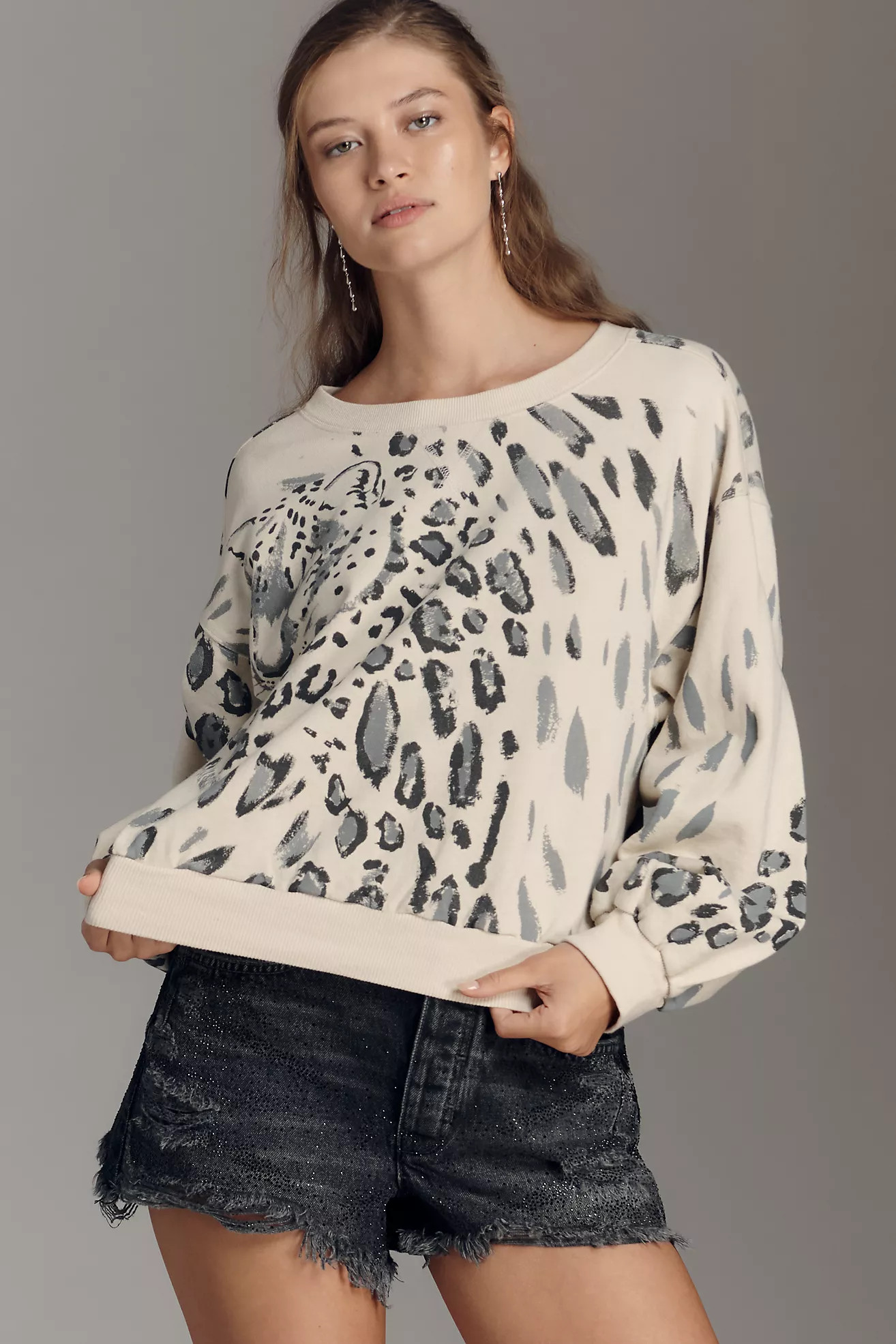 The Niki Bubble Sweatshirt by Pilcro | Anthropologie (US)