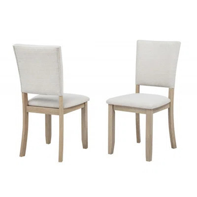 Light Oak Wood Dining Chair Set of 2 | Wayfair North America