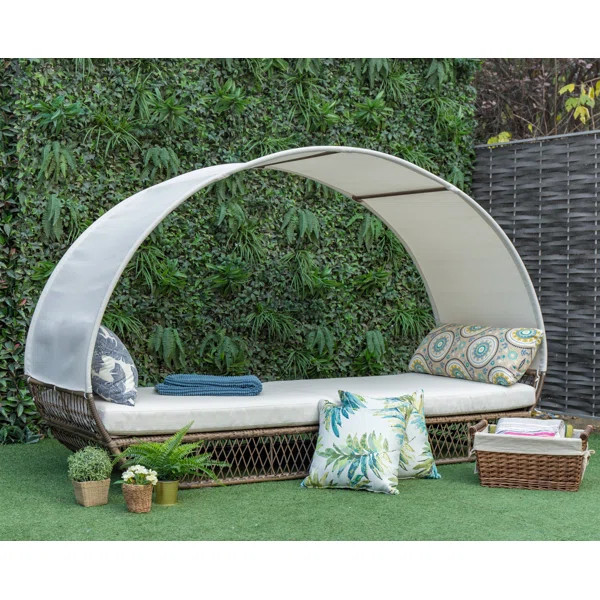 Javion Patio Daybed with Cushions | Wayfair North America