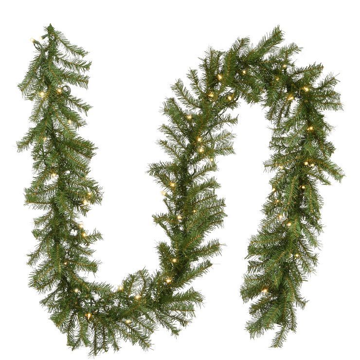 National Tree Company Pre-Lit Artificial Christmas Garland, Green, Norwood Fir, White Lights, Plu... | Target