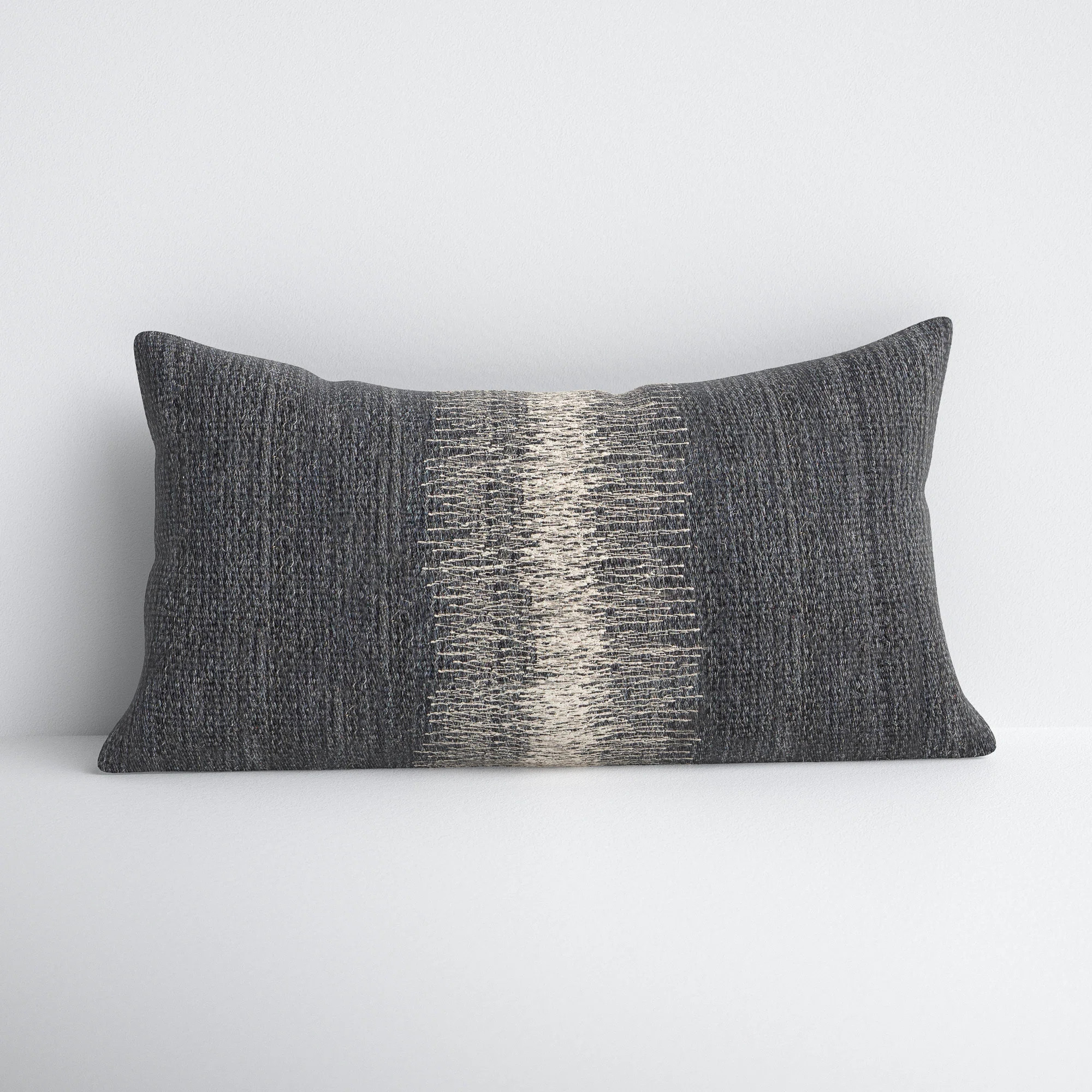 Gowan Embroidered Wool Lumbar Throw Pillow | Joss & Main