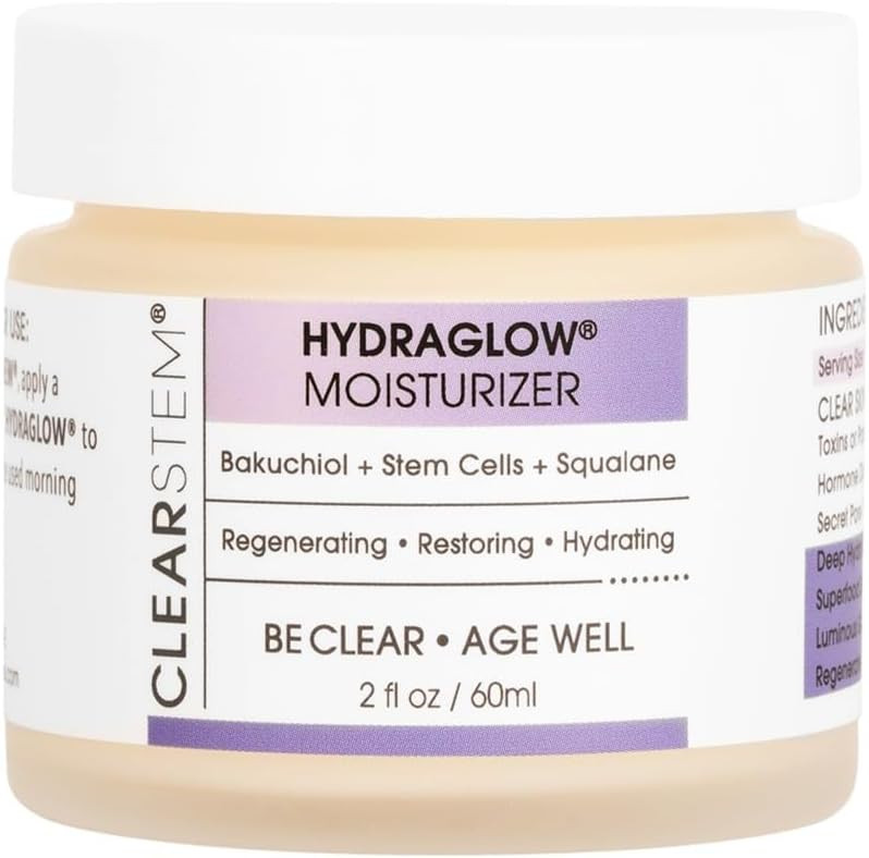 CLEARSTEM - HYDRAGLOW Stem Cell Moisturizer - Bakuchiol + Squalene - Youthful Skin Face Moisturiz... | Amazon (US)