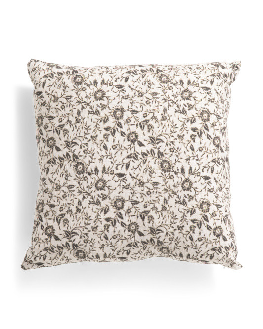 20x20 Washed Printed Cotton Blend Slub Pillow | TJ Maxx