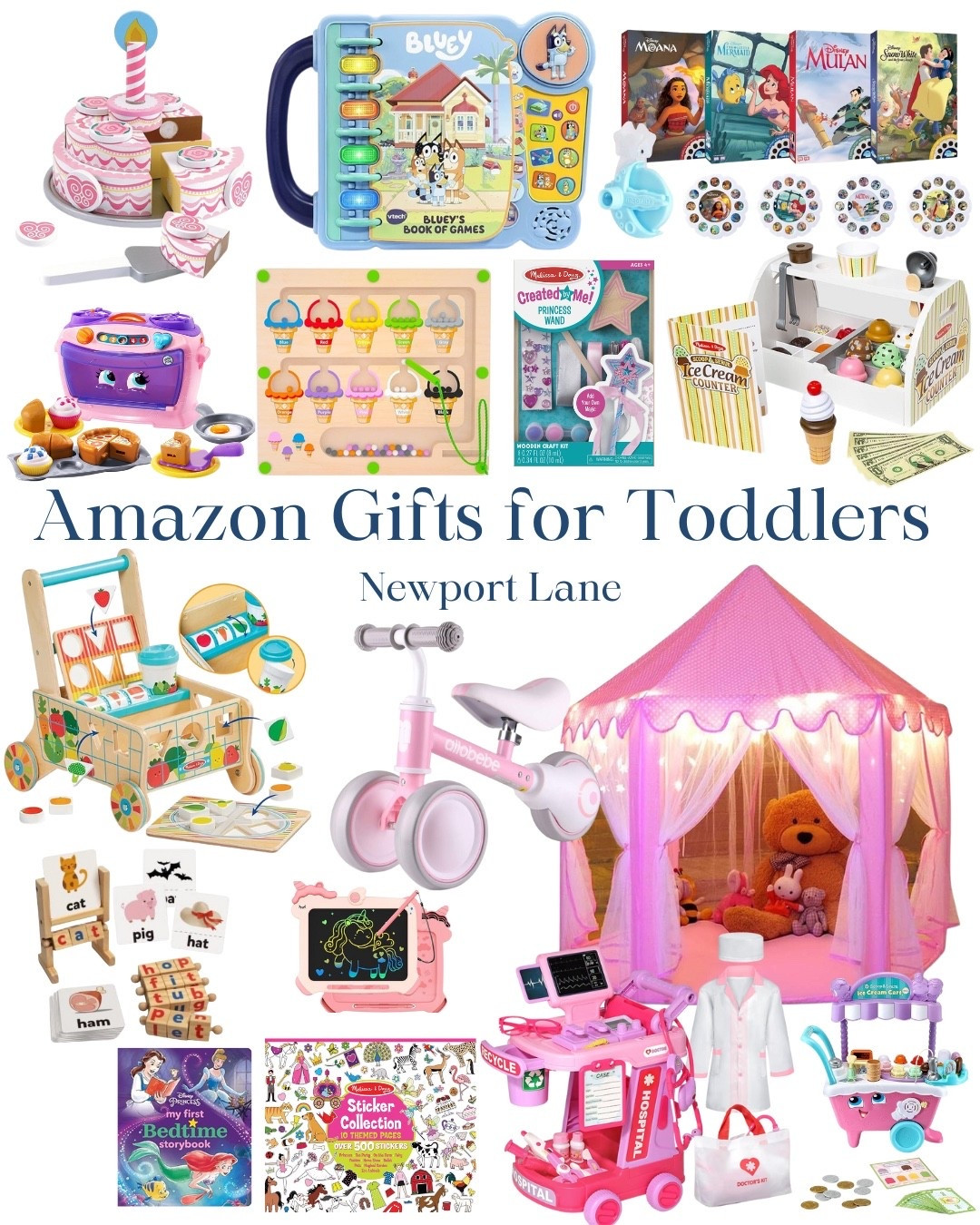 Our latest Amazon gift guide for toddlers has all the adorable and exciting picks! Whether they love imaginative play, building, or zooming around, there's a perfect gift waiting for them.
toddler gifts, gifts for girls, play tent, learning through play, educational toys, christmas gifts, kids gift guide, nursery playroom

#LTKSeasonal #LTKGiftGuide #LTKHoliday