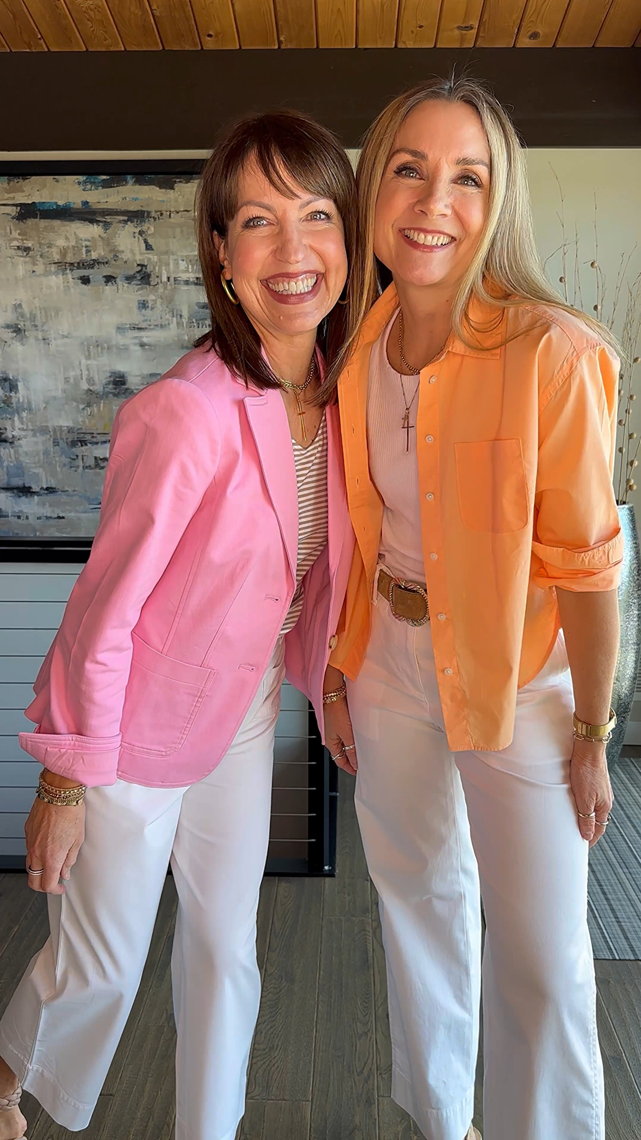 Everyone needs a few pairs of classic, modern white pants to take you to any spring occasion!🌸🤍 

Our cropped Wide Leg and New England Chino style white pants from @talbotsofficial are just the pants to pair with casual tops like Julie’s tank and “peach sorbet” cropped button up or my “French rose” blazer for a more dressed up or professional  look! We love these mood boosting spring colors!💐

#talbots has been a go-to for timeless, modern/classic style for 75 years! Be sure to check out all of the Talbots new arrivals for Spring!💗
#mytalbots #modernclassicstyle #talbotspartner #sponsored 

Spring outfit, work outfit, pink blazer, crop button up, white pants, office outfit, vacation outfit 

#LTKfindsunder50 #LTKworkwear #LTKover40