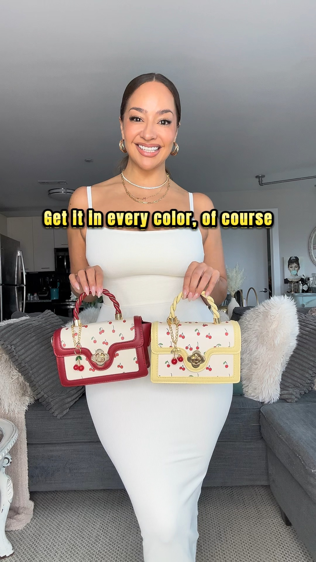 Red or Yellow? 🍒❣️🌼

#cherrybag
#tiktokshopbag 
#affordablepurses 
#cutepurse 
#affordablepurses 

tiktok famous bag, purse must haves, affordable cute purse, cute purse, women’s handbag, handbag review, cherry bag, cherry handbag, cherry purse, day party outfits, everyday makeup, mini affordable bag

#LTKstyletip #LTKitbag #LTKfindsunder50