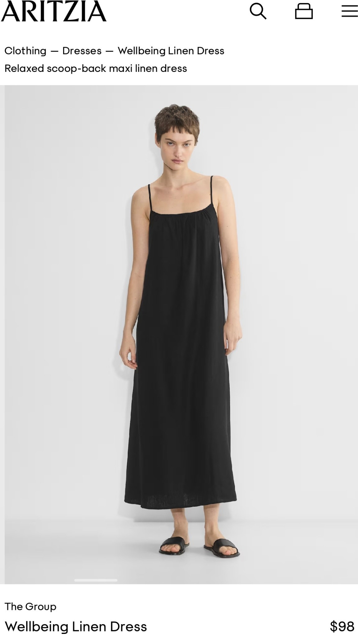 Aritzia Wellbeing Linen Dress 

#LTKSaleAlert #LTKFindsUnder100 #LTKStyleTip
