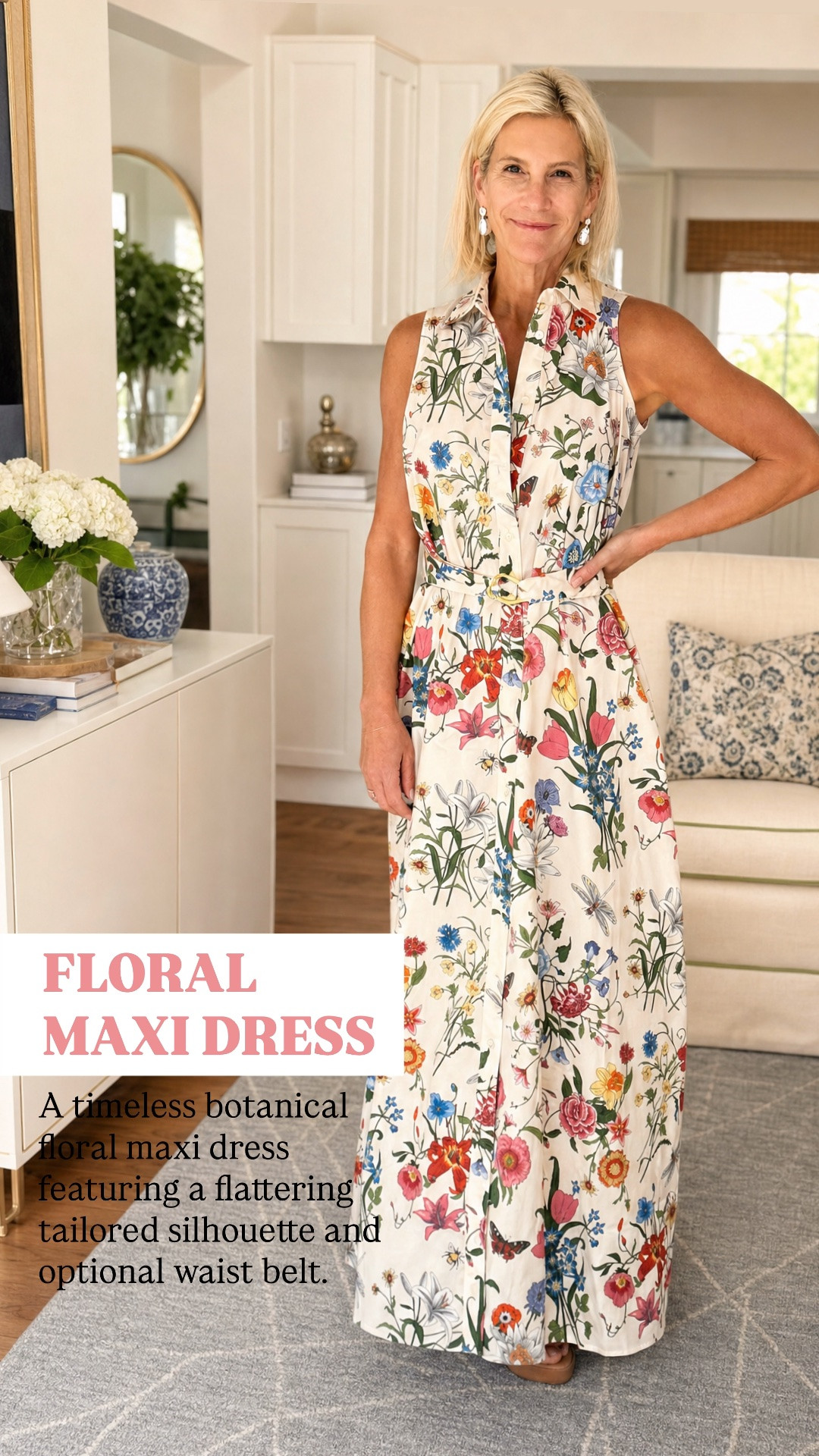 The tailored silhouette, beautiful botanical print, and removable belt create such a flattering fit, making it perfect for weddings, garden parties, vacations, and summer celebrations.

❤️ Heart = Support my posts
📌 Save = Get sale & restock alerts
🛍️ Follow me on LTK for more effortless everyday style.

#LTKootd #LTKOver40 #LTKWedding