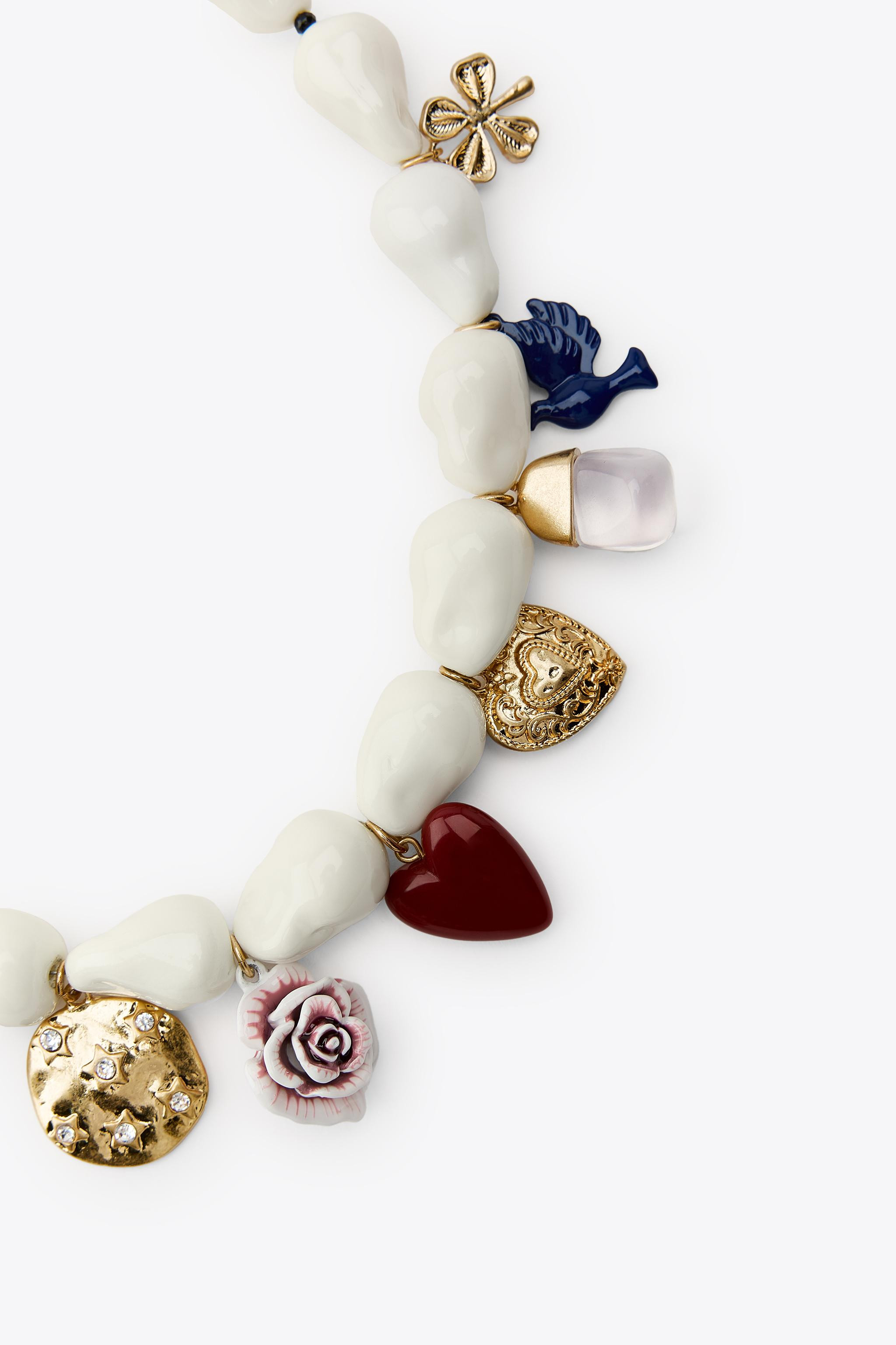 PEARL CHARMS NECKLACE | Zara US