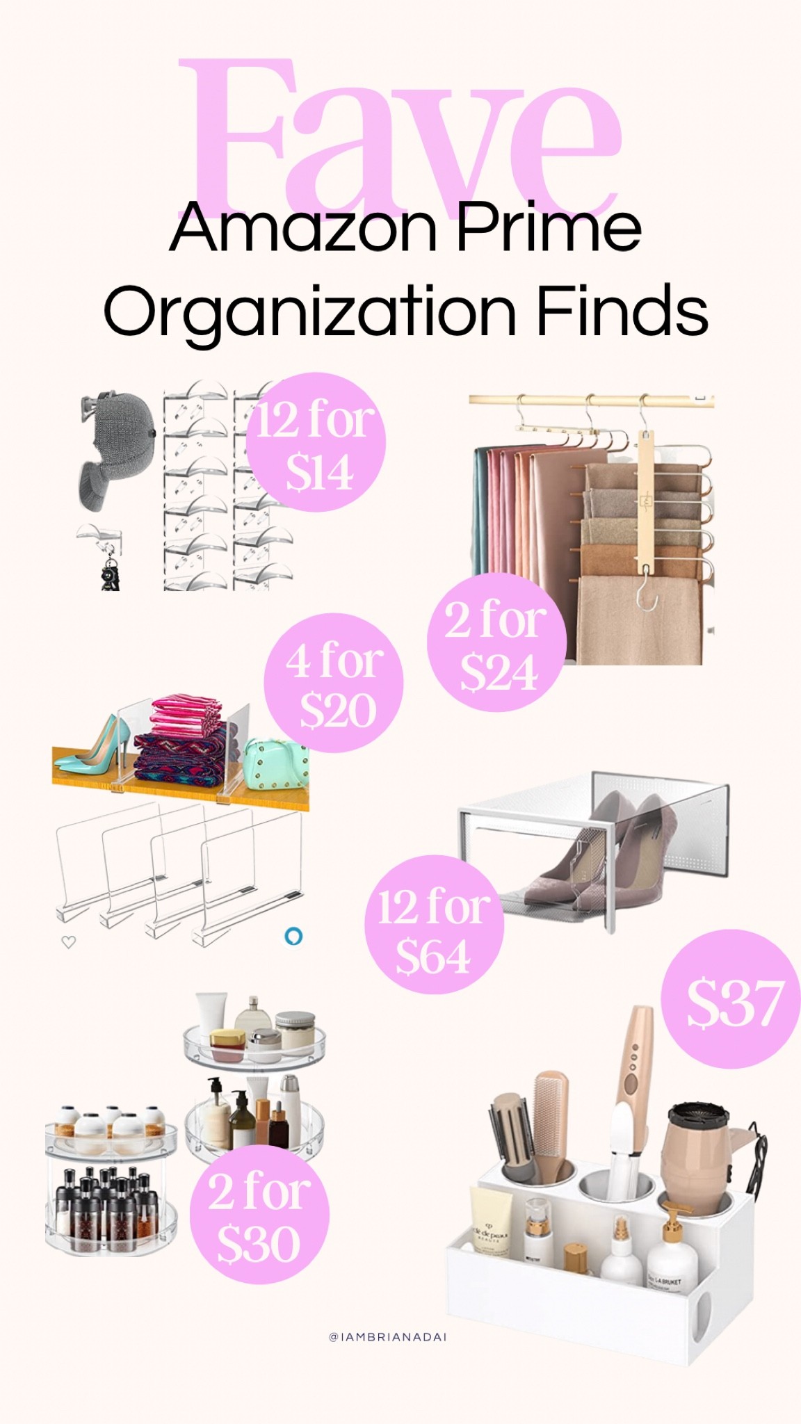 Been loving getting my new home organized!  Here’s a roundup of some of my favorite closet organization and bathroom organization finds from Amazon Prime! 

#LTKhome #LTKsalealert #LTKunder50