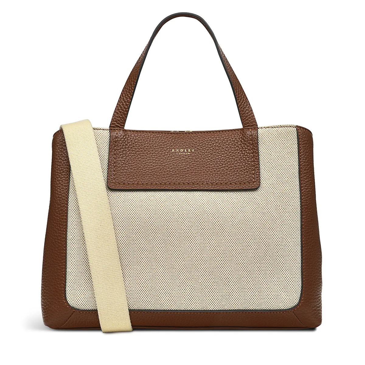 Brown Leather Bag Grab | Dukes Place Canvas AW24 | Radley London | Radley London US