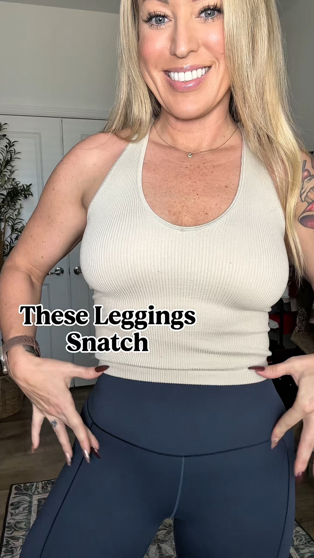 I don’t say this lightly… these leggings are SO good. Plus they’re on SALE! 

✔️ tummy control
✔️ booty lifting
✔️ pockets (!!)
✔️ soft but supportive
✔️ SNATCHES without feeling tight

If you love Lulu but not the price tag, these are 100% comparable — and honestly, Im reaching for these just as much.

The slate blue color is such a win too. It pairs perfectly with:
• neutrals
• bright colors
• everyday basics

I’ll definitely be adding these to my everyday leggings rotation because they’re comfortable enough to live in and cute enough to wear out.

Affordable. Flattering. Comfortable 
Linked for you 👇

Shop these Old Navy leggings before they sell out 🖤

📌 Save this if you love good leggings but hate overpriced ones.

#OldNavy #AffordableActivewear #LeggingsLove
#EverydayLeggings #ComfyCute #MomStyle
#WorkoutWear #CasualAthleisure 

#LTKActive #LTKfitnessgoals #LTKSaleAlert