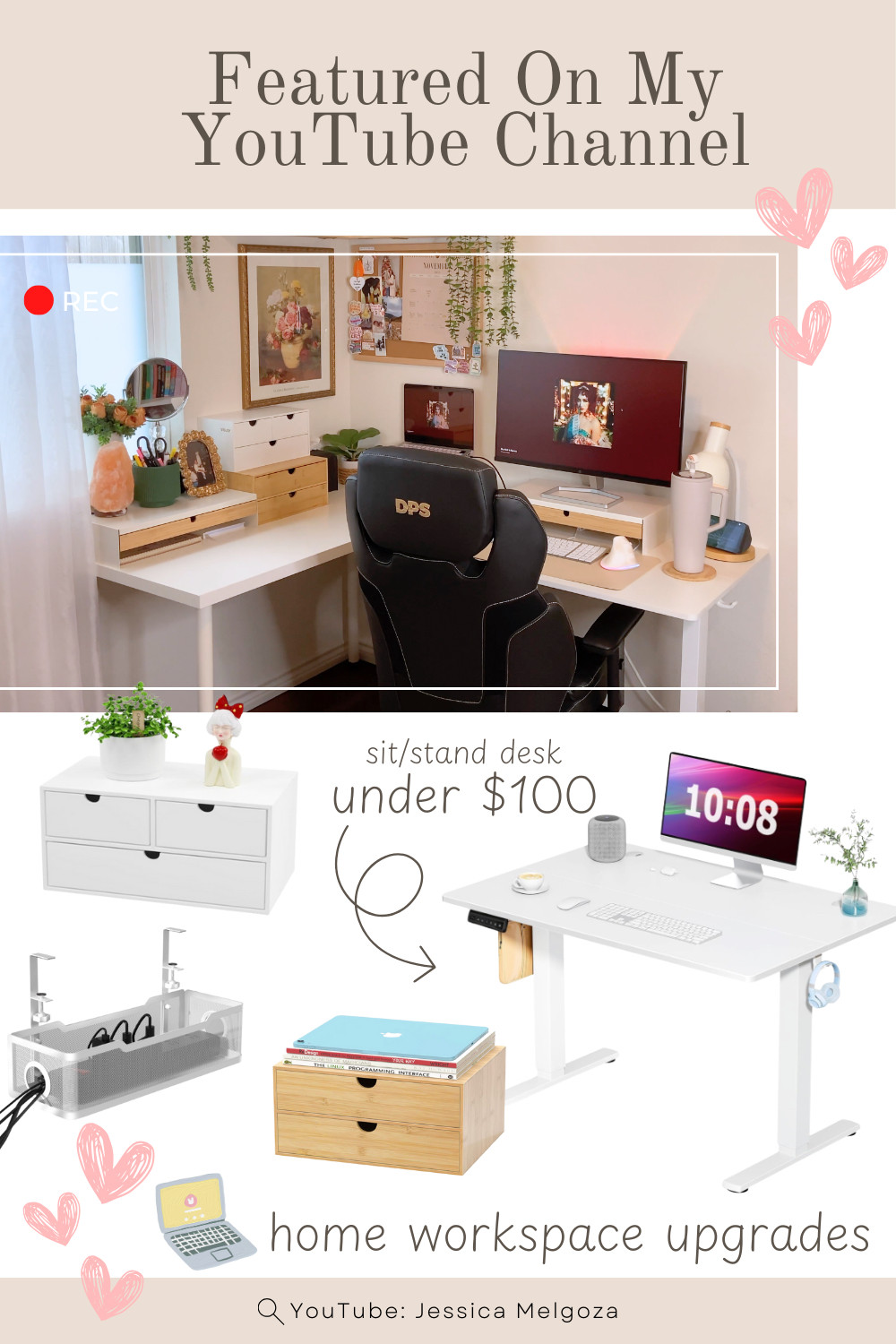 New YouTube video is live! I'm making some game-changing workspace upgrades to my small home office. I share my affordable Amazon home office finds, go check it out! 👀💻✨ amazon home office upgrades, small office makeover, amazon electric desk under 100, sit stand desk amazon, home office workspace ideas, desk organization amazon, cable management solutions, small office transformation, affordable office setup, amazon desk chair review, workspace upgrade video, home office vlog 2025, productivity workspace ideas, budget office makeover, desk setup inspiration, amazon office essentials, amazon desk organization, office storage pouches, cable management kit amazon, desk drawer organizers, minimalist office setup, amazon workspace must haves, affordable office finds, desk accessories amazon, sit stand desk setup, office chair amazon, small office organization, aesthetic home office, productive workspace setup, cozy office corner, minimalist desk setup, workspace inspiration, home office decor ideas, organized desk aesthetic, productivity vlog, everyday workspace vlog, modern office setup  

 #LTKGiftGuide #LTKHoliday #LTKvlog