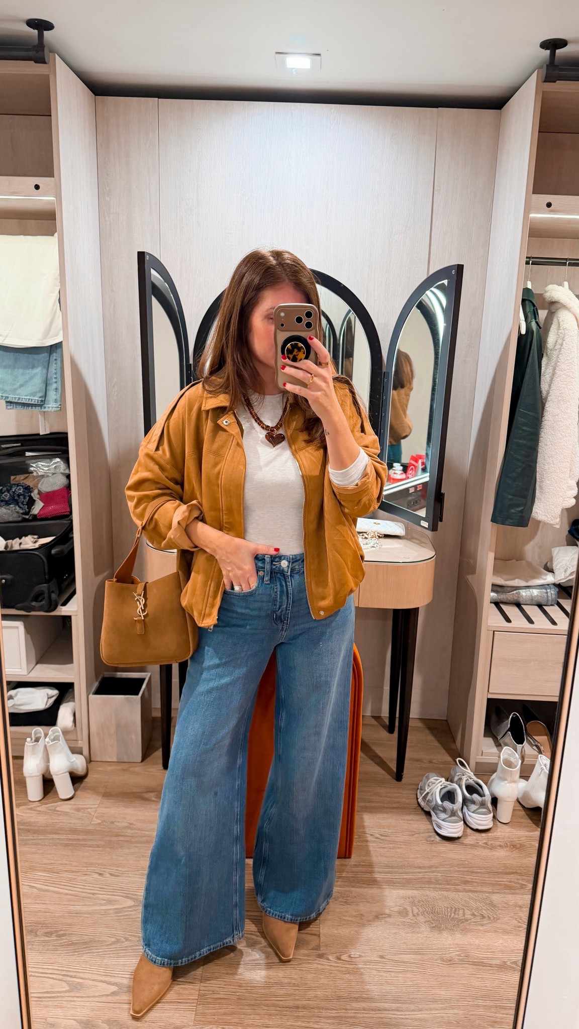 Dinner OOTN! what I wore to dinner tonight! 

Jacket- small
Jeans- 2
LS tee- small
Boots- TTS

#LTKgrwm #LTKSeasonal #LTKOver40