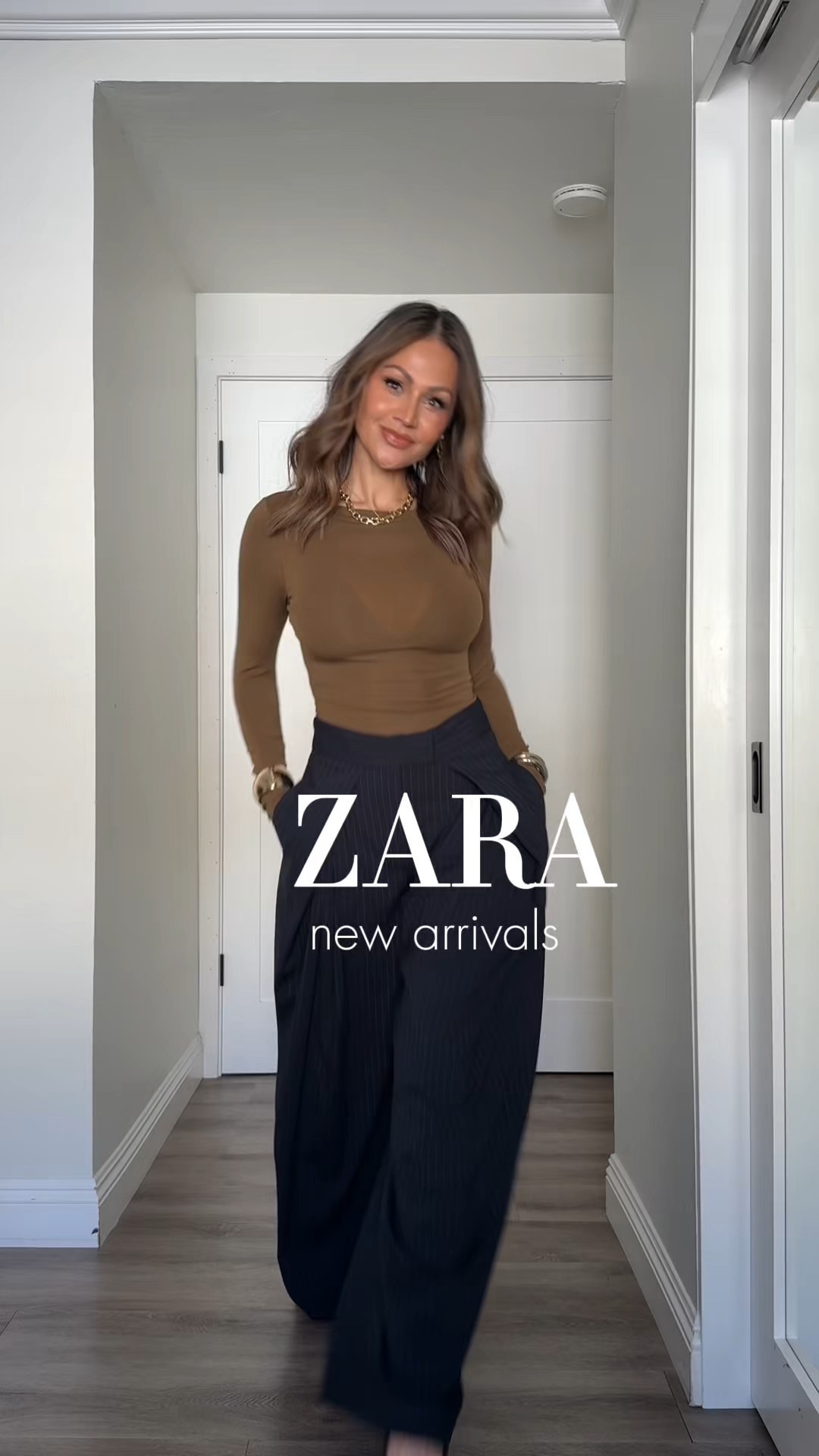 Zara new arrivals 🤌🏻🤌🏻🤌🏻 you’re NOT ready  this one!
These looks are simple + chic 
Sizing info:
Look 1
Top:  small 
Pinstripe trousers : XS
LOOK 2/3
Lace trim sweater :  xsmall
Lace bodysuit :  xsmall 
Stirrup pants :  small 
Look 4
Lace cami: small 
Faux leather bomber jacket: small
Pleated shorts : xsmall 
Look 5
Skort:  small 
Sheer blouse :  small 
Look 6
Crop button sweater :  small 
Split hem trouser pants : small 
Look 7
Sweater :  small
Wide leg jeans : 26 
I’m 5’4”/130


#LTKU #LTKgrwm #LTKootd