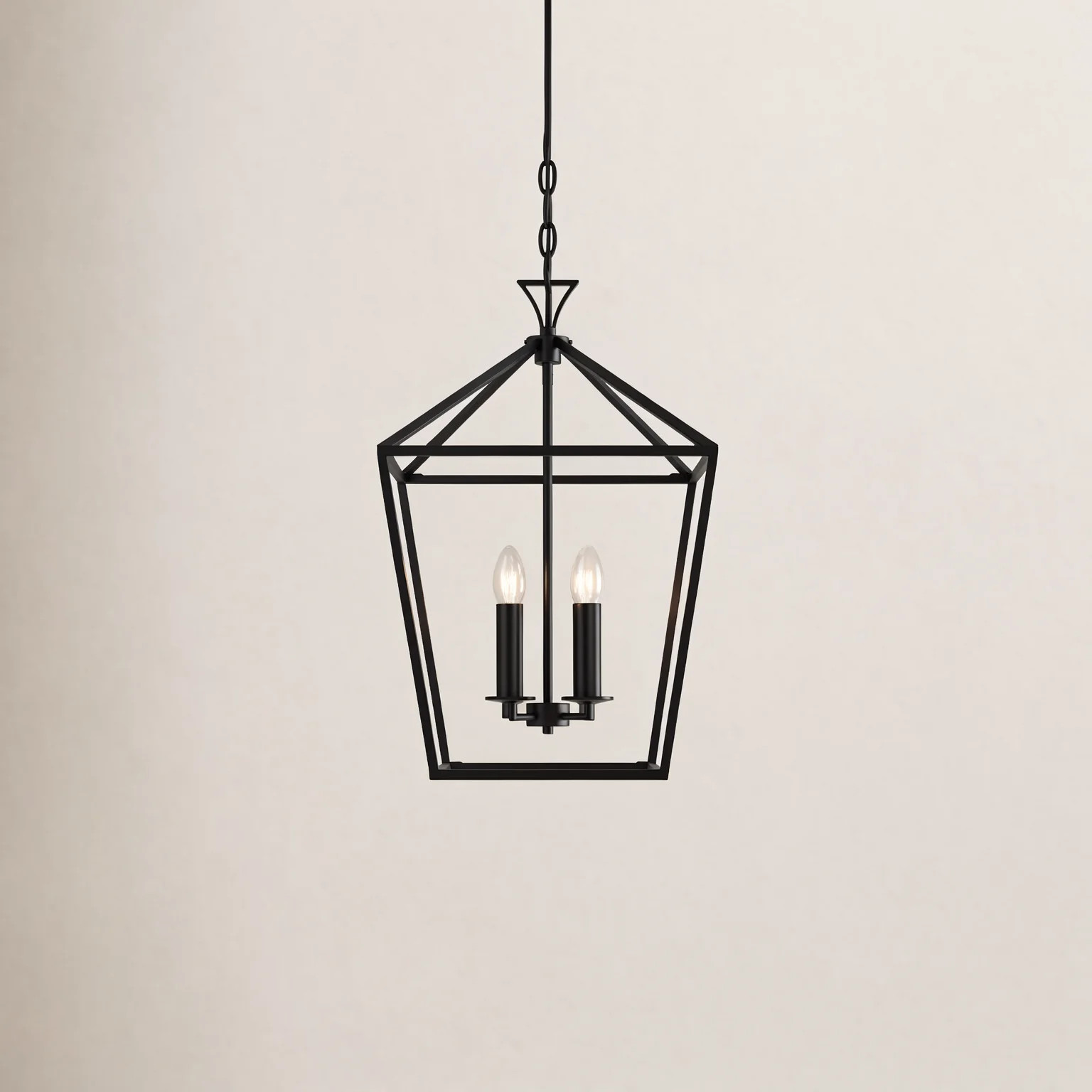 Hastings 4 - Light Lantern Geometric Chandelier | Birch Lane