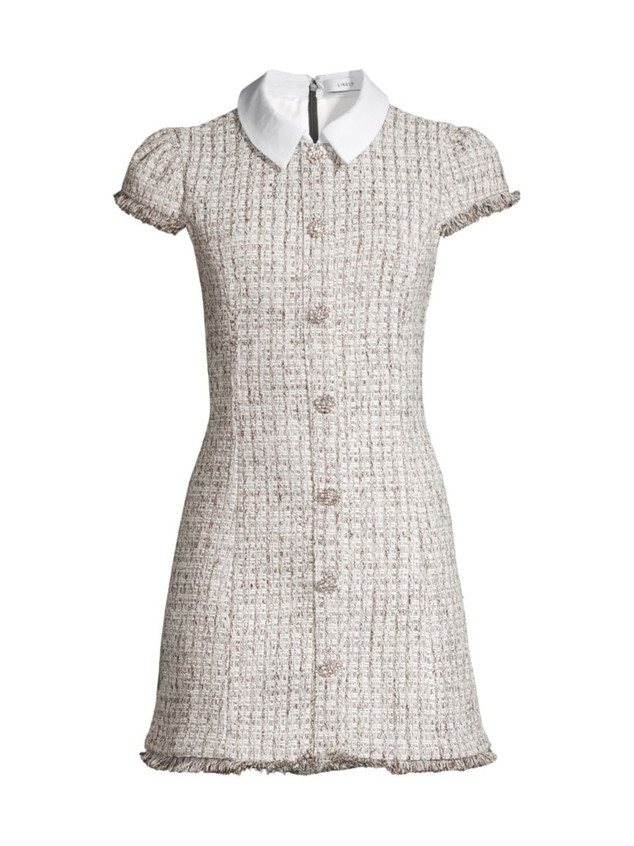 Riello Cotton Tweed Minidress | Saks Fifth Avenue