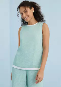 Crown & Ivy™ Sewing Down South x Crown & Ivy™ Courtney Sleeveless Printed Top | Belk