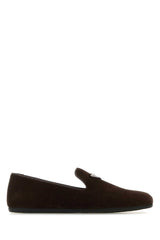 Prada Suede Loafer — Brown | Italist Inc.