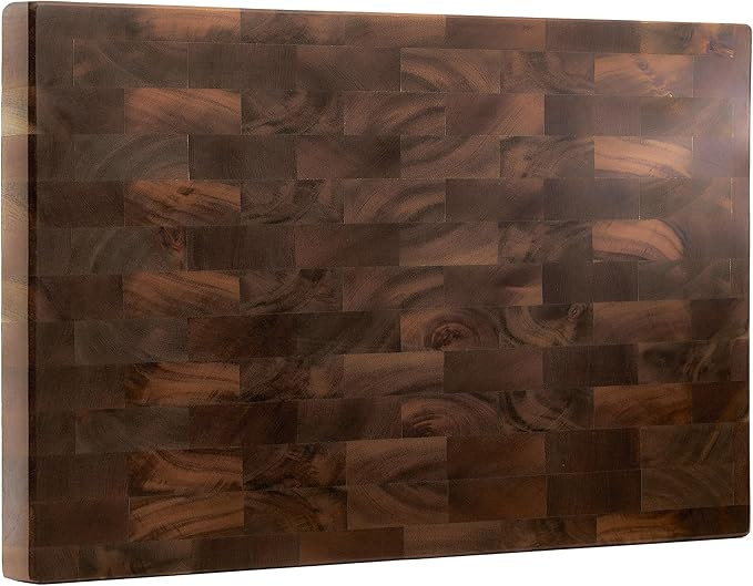 Acacia Wood Cutting Board Large 17x12 x1.2 inches for Kitchen. Nice Chopping Board End Grain Wood... | Amazon (US)