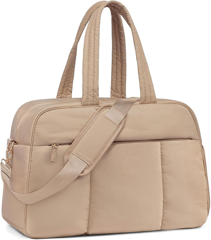 LOVEVOOK Travel Duffel Bag, Gym Bag for Women with Shoe Compartment, Carry on Weekender Bags with... | Amazon (US)