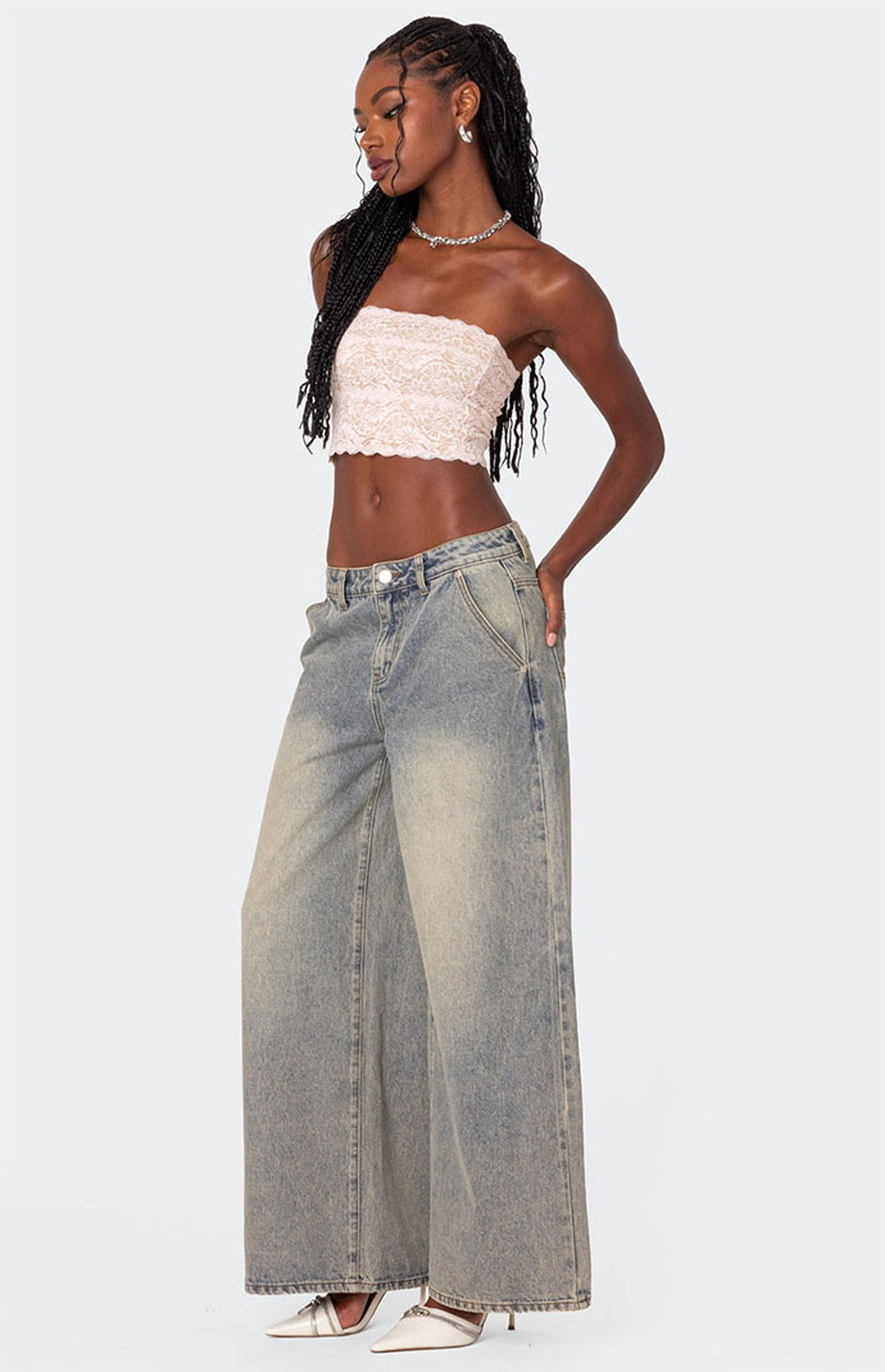 Edikted Super Baggy Wide Leg Jeans | PacSun