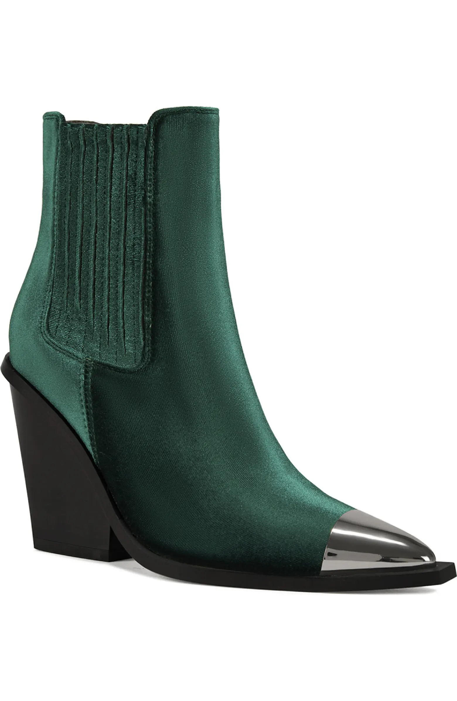 AZALEA WANG Lochlan Metallic Pointed Toe Bootie (Women) | Nordstrom | Nordstrom