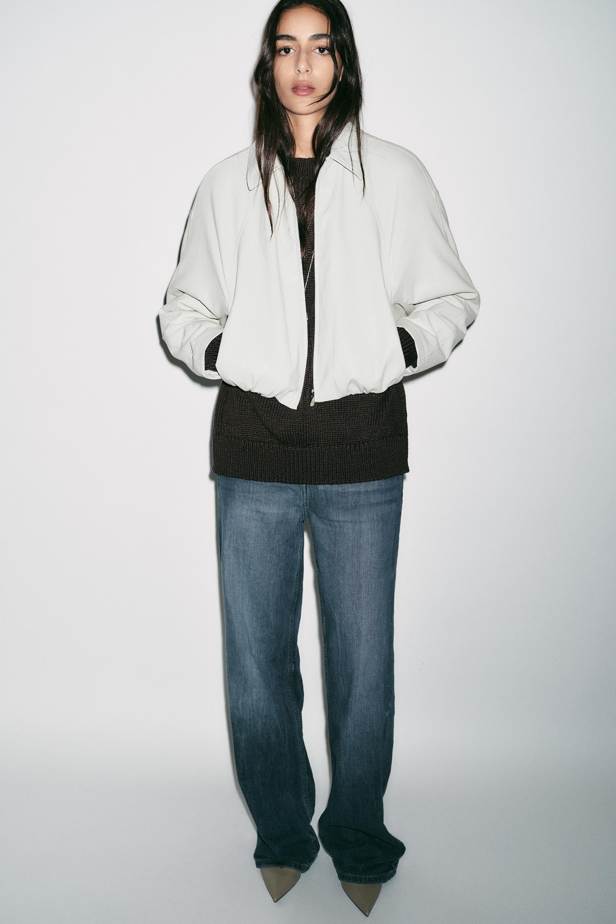 FAUX LEATHER BOMBER JACKET | Zara US