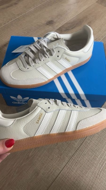 Adidas Samba OG sneakers in neutral beige color. I’m in love! Perfect for jeans or dresses. Would have loved for our trip to Italy last summer. Size down. I wear a 7 1/2 in sneakers and I ordered a 6  

#LTKGiftGuide #LTKshoecrush #LTKstyletip