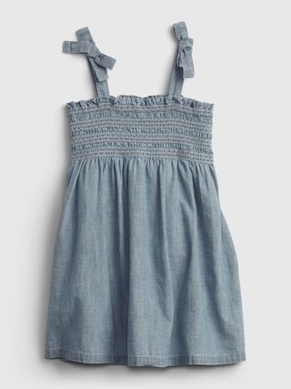 Toddler Chambray Smocked Dress | Gap (US)