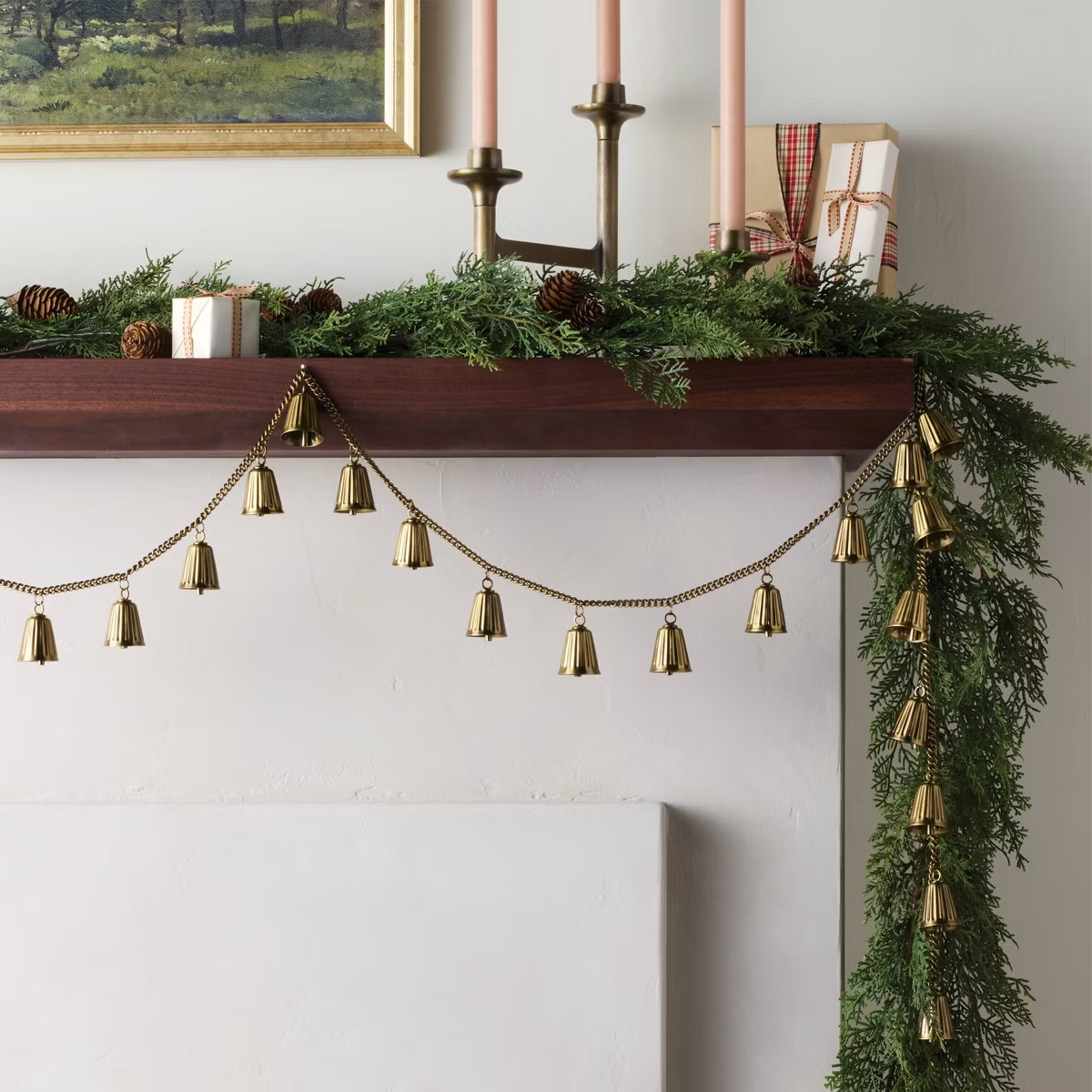 5' Brass Mini Bell Garland on Brass Chain - Hearth & Hand™ with Magnolia | Target
